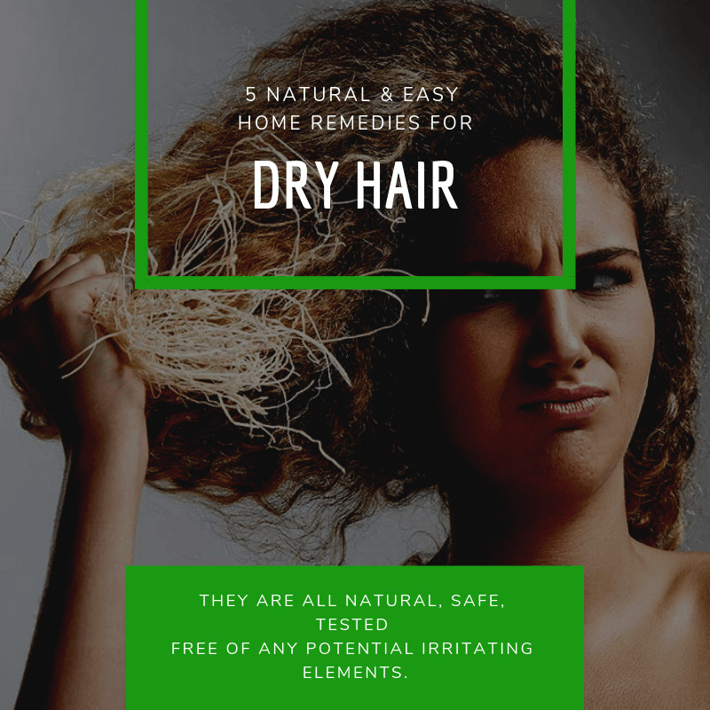 5 Natural and Easy Home Remedies For Dry Hair