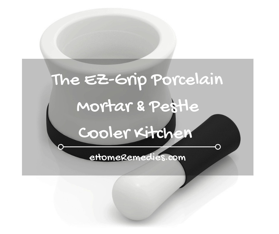 The EZ-Grip Porcelain Mortar and Pestle by Cooler Kitchen -
